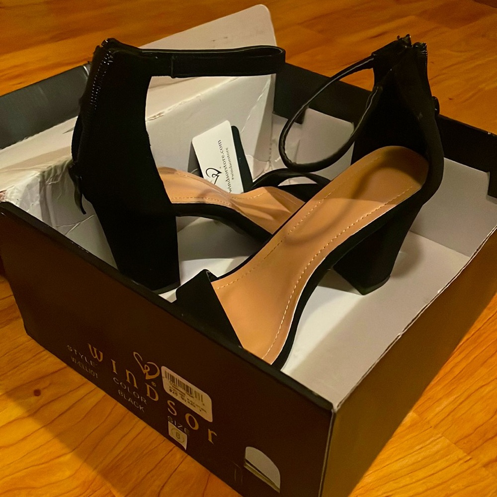 black high heels!!